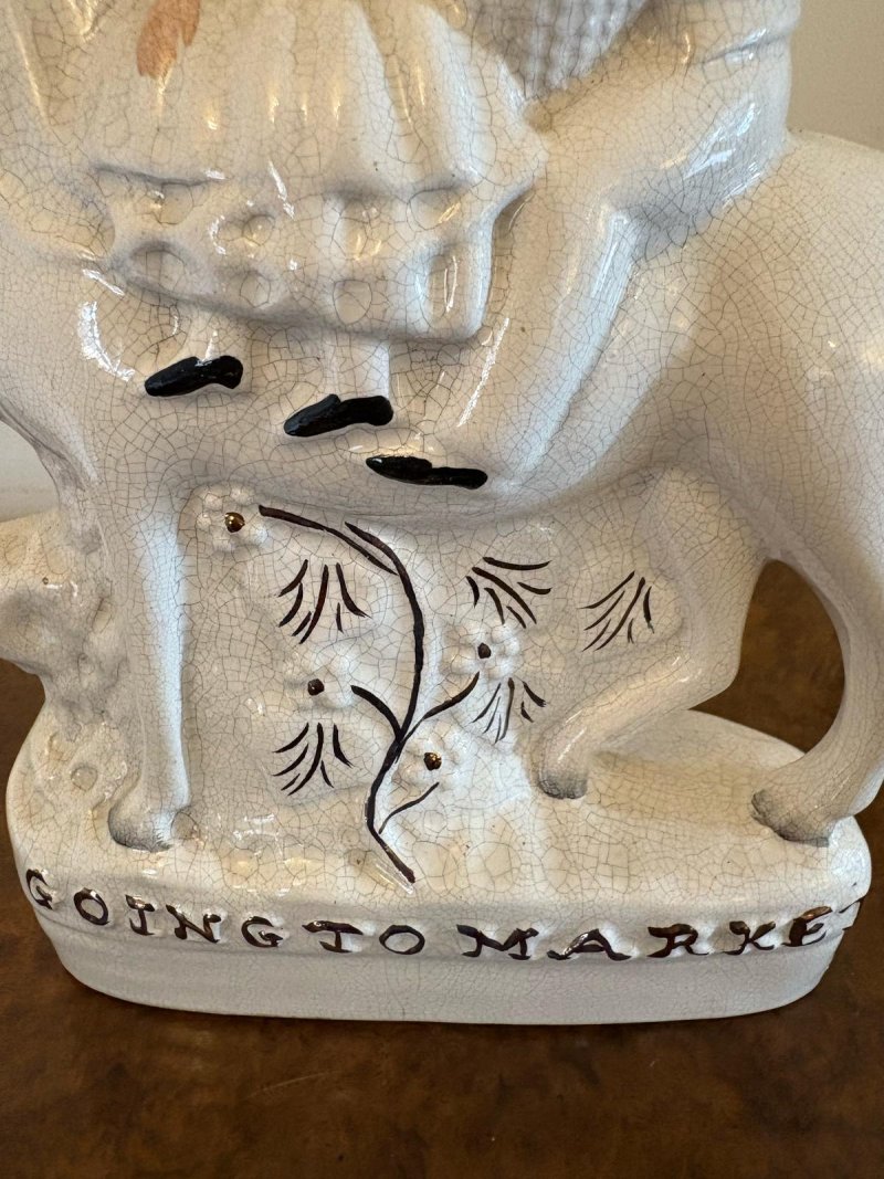 Pair of Antique Staffordshire Flat Back Figures on Horseback - Image 12